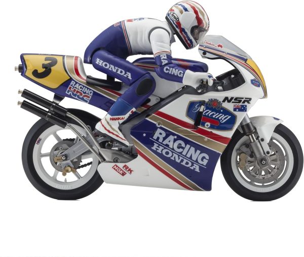 Kyosho Honda NSR500 Hanging-On Rider RC Motorcycle Kit 1:8-scale - Image 4