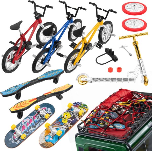 RC Toy Crawler Simulation Decoration Accessories Scooter Bicycle Skateboard Compatible with Traxxas TRX-4 Axial SCX10 D90 Tamiya 1/10 RC Crawler - Image 3