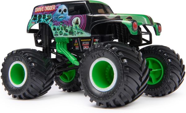 Monster Jam, Official Grave Digger Monster Truck, Collector Die-Cast Vehicle, 1:24 Scale, Kids Toys for Boys Ages 3 and up - Image 5