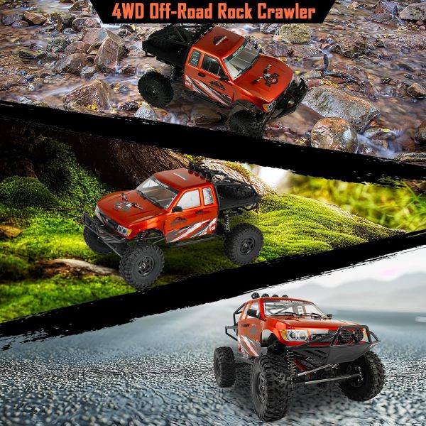 Cheerwing 1:10 Scale Rock Crawler 4WD Off-Road Remote Control Monster Truck with Two-Speed Gearbox Hobby RC Car for Adults - Image 7