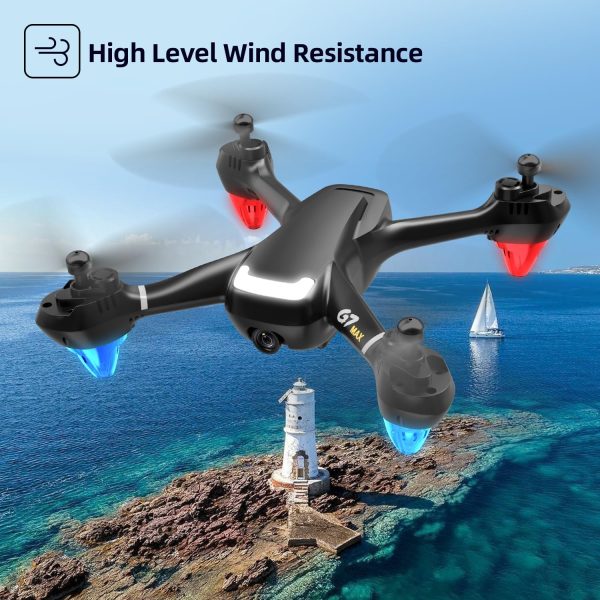 FREEforEXCHANGE NewUpgraded GPS Drone with Camera 1080P HD, Drone for Kids and Beginners with GPS Return Home, Follow Me/Car, GPS Stable Hover Drone, 40 Mins Long Flight, 50×Zoom, Cool Flash lights, Circle Fly, Waypoint Fly, VR Mode, Gifted Packed, under 250g - Image 3