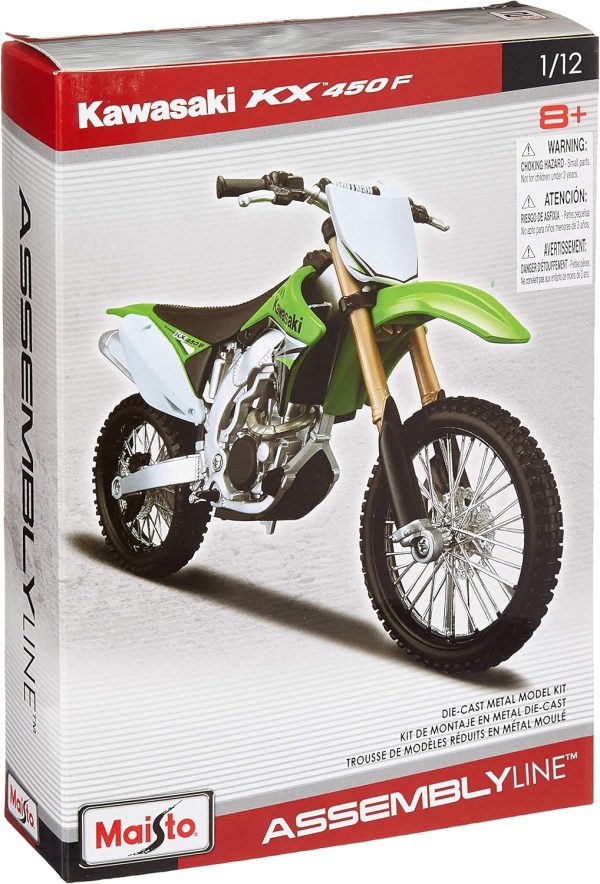 Maisto 1: 12 Al Kawasaki KX 450F (Colors May Vary), Large - Image 2