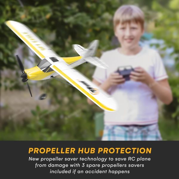 Top Race RC Plane - 4-Channel Remote Control Airplane for Adults and Advanced Kids - 20-Inch Wing Span, Stunt Flying with 6-Axis Gyro Stabilizer - Ready to Fly with Spare Propellers, Easy to Control - Image 7