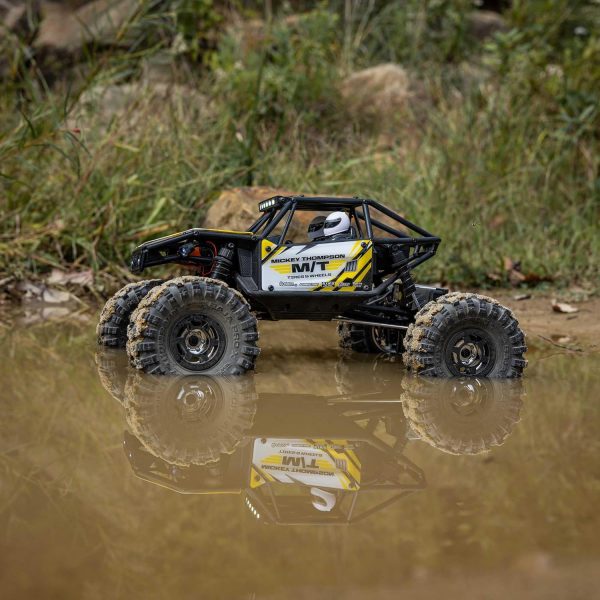 Axial RC Truck UTB18 Capra 4WS 1/18th 4x4 RTR (Comes with Everything Needed to Run), Yellow, AXI-1750T2 - Image 4