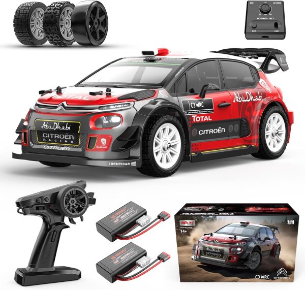 MJX Hyper GO 14303 1/14 Citroen C3 Fast RC Cars for Adults, Max 40mph Brushless RC Drift Car with Gyro, 4WD RTR High Speed RC Rally Car, 2 of 2000 mAh Drifting RC Remote Control Car for Adult - Image 2