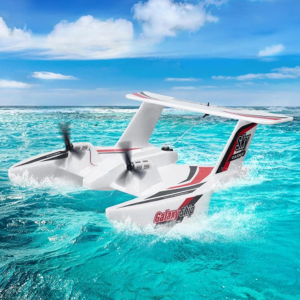 VEVOR RC Plane, 2.4GHZ 3CH RC Airplane with 6-Axis Gyro Stabilizer&2 Batteries, Ready to Fly Amphibious Aircraft Plane Toy for Adults Kids Beginners Boys Birthday/Xmas Child Gift - Image 9