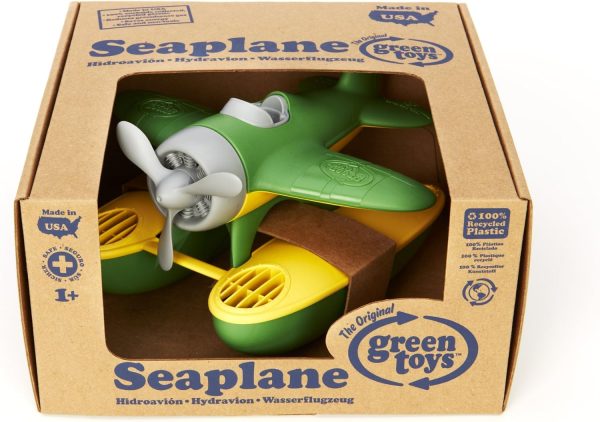 Green Toys Seaplane in Green Color - BPA Free, Phthalate Free Floatplane for Improving Pincers Grip. Toys and Games ,9 x 9.5 x 6 inches - Image 4