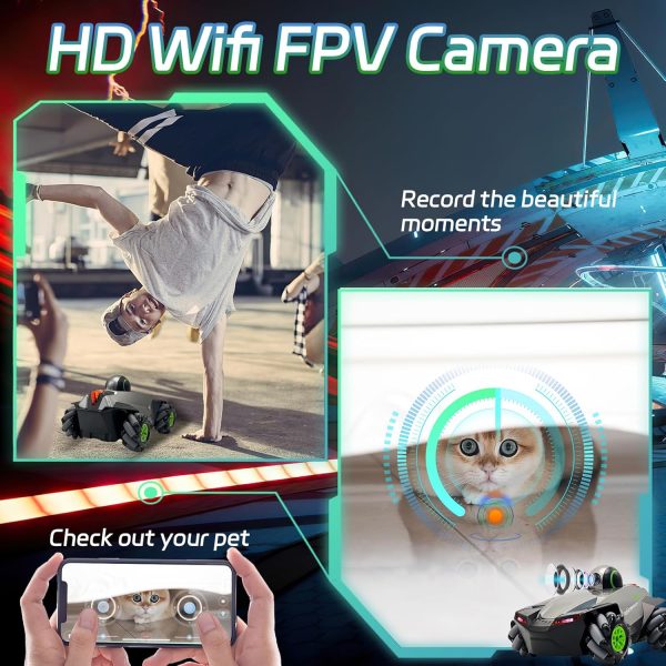 Remote Control Car with Camera for Kids,RC Car with 5G FPV 1080P HD Camera, FPV Car Toys 2 Batteries for 60 Mins Play, Gifts for Kids Boys Girls - Image 7