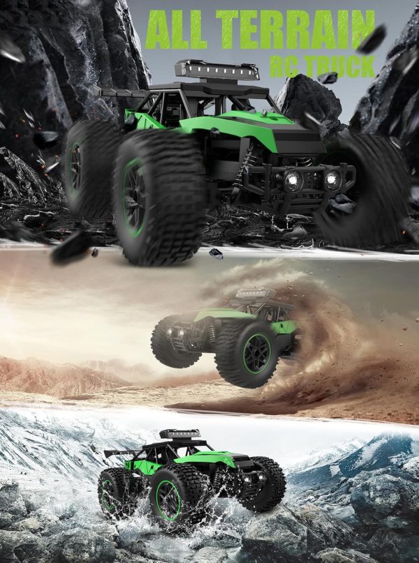 1:20 Scale Remote Control High Speed All Terrain Electric Toy Car, 30 Km/h, LED Headlights, Rechargeable Battery, Gift for Kids and Adults - Image 4