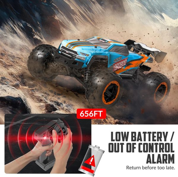 RACENT RC Truck 1:16 4x4 All Terrain RC Car 40KPH High Speed Remote Control Cars for Boys, Off-Road Monster Truck with 2.4Ghz Radio Control, 2 Batteries, Gifts for Kids Adults - Image 7