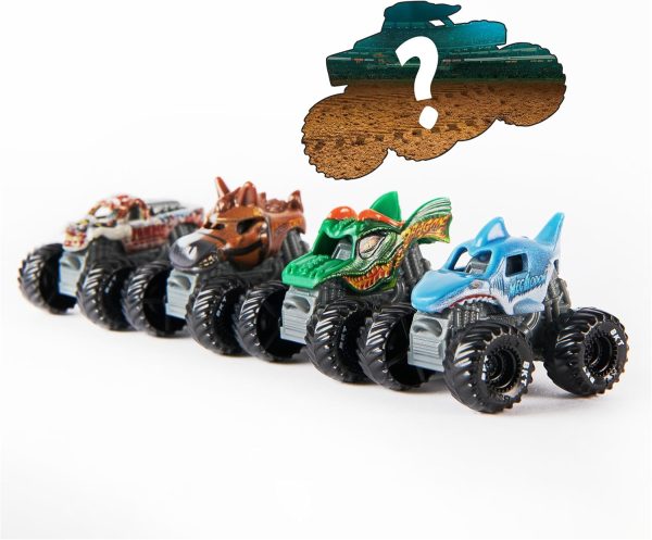 Monster Jam, Official Mini 5-Pack with Mystery Collectible Monster Truck, 1:87 Scale, Kids Toys for Boys and Girls Ages 3 and up - Image 4