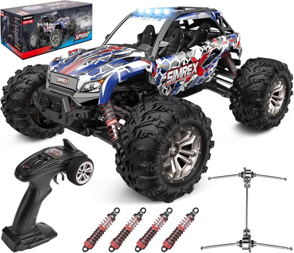 1/16 Scale Hobby RC Car, 36 KPH High-Speed 4WD RC Truck, 2.4 GHz Remote Control Car, All-Terrain Electric Vehicle, 4X4 Remote Contral Moster Truck for Kids and Adults - Image 2