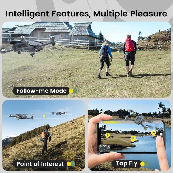 Holy Stone HS710 Drones with Camera for Adults 4K, GPS FPV Foldable 5G Quadcopter for Beginners with Optical Flow Positioning, Auto Return Home, Follow Me, Brushless Motor, Easy to Fly - Image 6