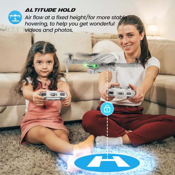 Drone With Camera 1080P for Kids And Adults, RC Quadcopter Drone with Altitude Hold, Mini Drone With One Key Start, Waypoint Fly, Headless Mode, 3D Flip, 3 Speeds, Remote Control Drone for Beginners - Image 4