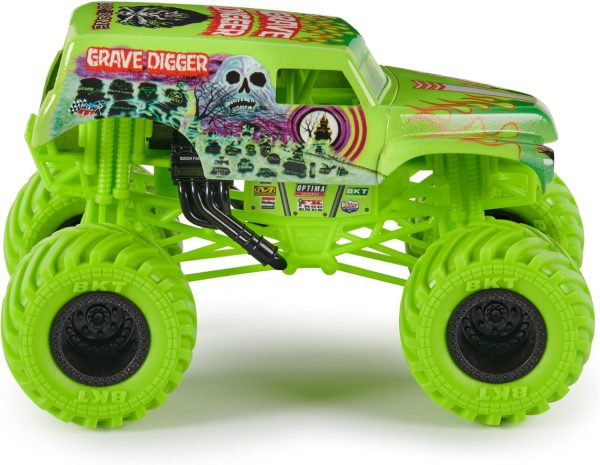 Monster Jam, Official Grave Digger Monster Truck, Collector Die-Cast Vehicle, 1:24 Scale, Kids Toys for Boys and Girls Ages 3 and up - Image 3