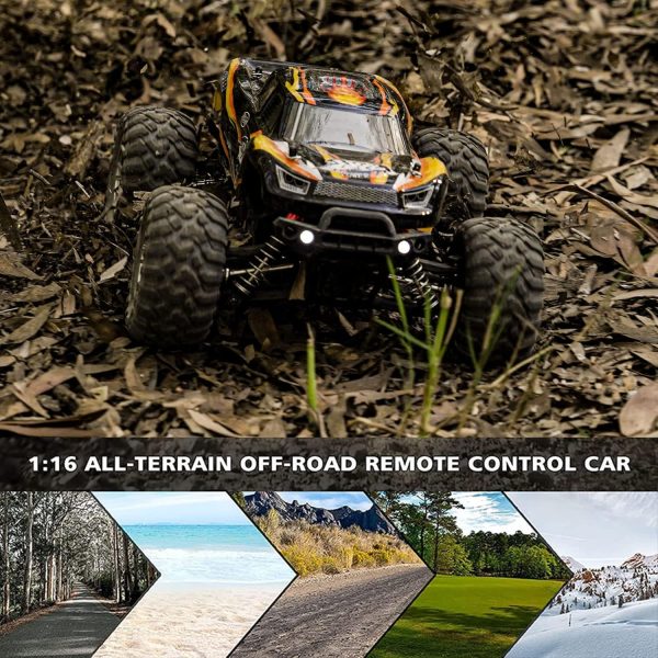 RC Cars, 1:16 Scale Remote Control Car High Speed 4WD Electric Vehicle with 2 Rechargeable Modular Battery, 4X4 Waterproof Off-Road Truck for Adults Boys Girls Kids - Image 5