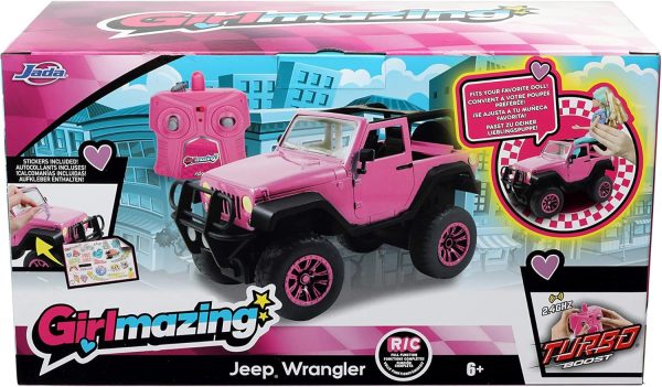 Jada Toys GIRLMAZING Jeep R/C Vehicle (1:16 Scale), Pink, Standard - Image 4