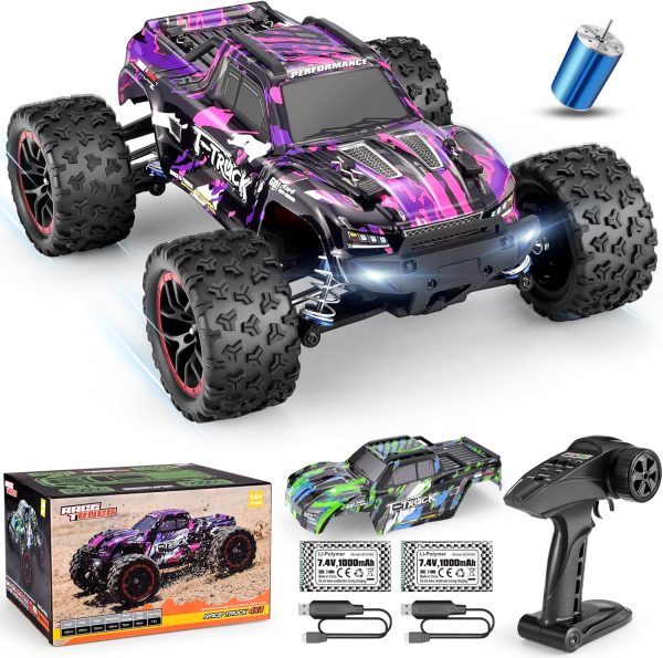 HAIBOXING 1/18 Scale Brushless Fast RC Cars 18859A, 4WD Off-Road Remote Control Trucks 48 KM/H Speed for Adults and Kids Boys, All Terrain Truck Toys Gifts with Extra Shell and Battery 40+ min Play - Image 2