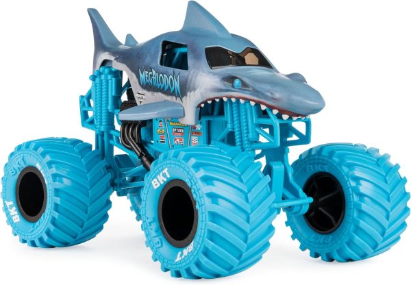 Monster Jam, Official Megalodon Monster Truck, Collector Die-Cast Vehicle, 1:24 Scale - Image 4