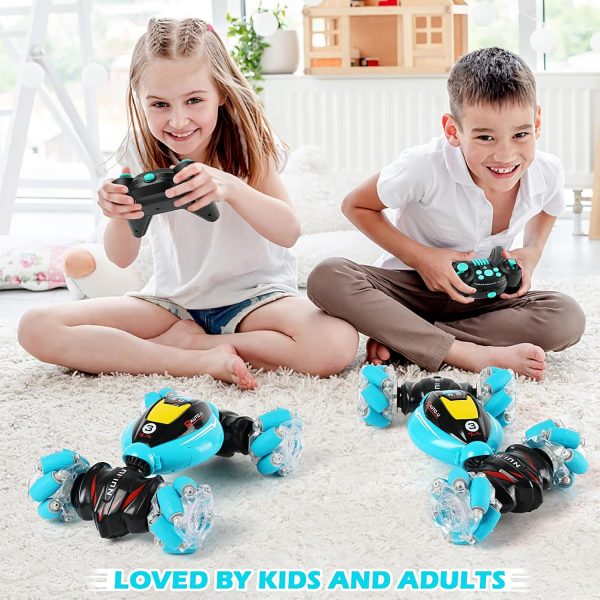 DDAI RC Cars Gesture Sensing Stunt Car - Best Gifts for Boys 6-12 Year Old 360° Rotating 4WD Remote Control Transform 2.4Ghz Hand Controlled Car Birthday Presents for Kids Age 7 8 9 10 11 yr - Image 9