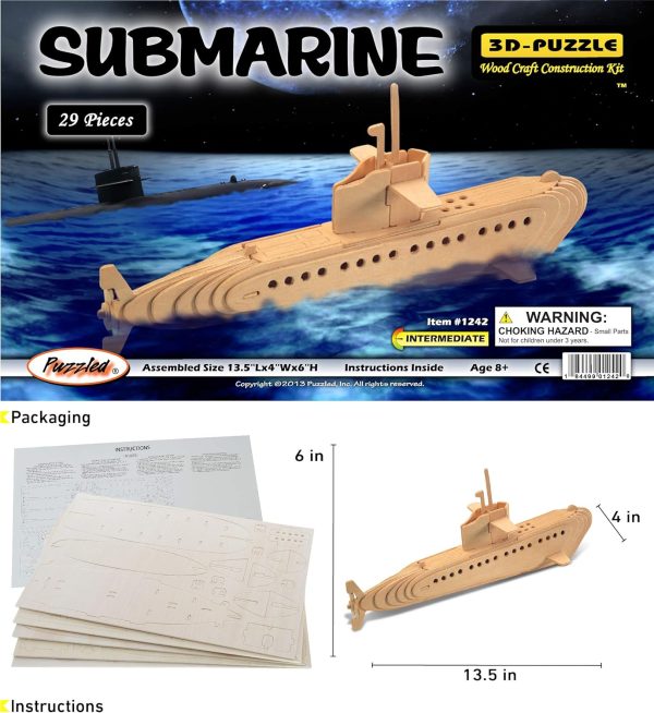 3D Puzzles - Submarine - Image 3