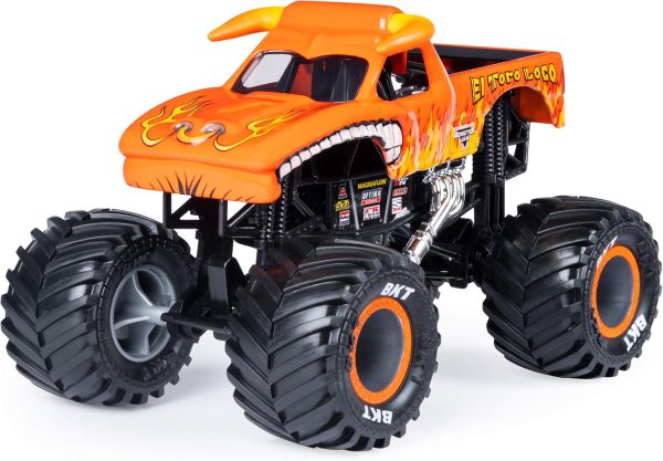 Monster Jam Official El Toro Loco Monster Truck Die-Cast Vehicle, 1:24 Scale - Image 3