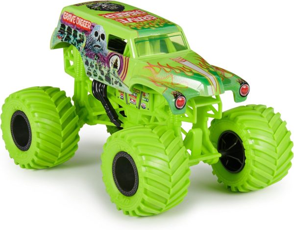 Monster Jam, Official Grave Digger Monster Truck, Collector Die-Cast Vehicle, 1:24 Scale, Kids Toys for Boys and Girls Ages 3 and up - Image 4