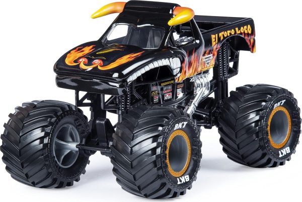 Monster Jam, Official El Toro Loco Monster Truck, Die-Cast Vehicle, 1:24 Scale - Image 4