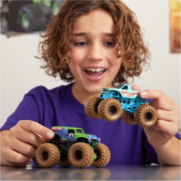 Monster Jam, Mystery Mudders 2-Pack Monster Trucks, Official 1:64 Die-Cast Vehicles, Wash to Reveal (Styles Will Vary), Kids Toys for Boys 3 and Up - Image 9