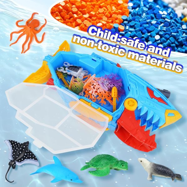 CORPER TOYS Shark Submarine Toys for Kids with Sea Animals and Vehicle Storage Carrier Toy Playset for Boys Toddler Gift for Birthday Christmas - Image 5