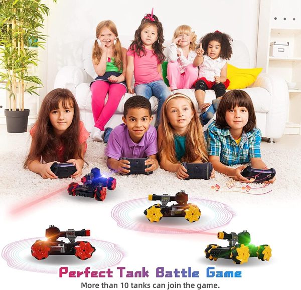 Contixo RC Battle Tank with Lighting Effect and Spray, 1:24 Scale Remote Control Crawler 2.4 GHz, Toys for Kids and Adults, 30 Min Play Gift for Boy Girl, SC6 - Image 10