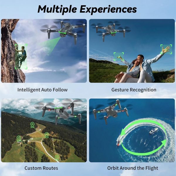 GPS Drone with 4K Camera for Adults, S166 Drone Under 249g 5GHz Transmission 3 Batteries, 90° Adjustable Lens, Auto Return, Follow Me, Brushless Motor Drones for Adults and Beginners - Image 9