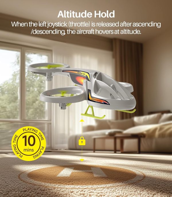 SYMA Remote Control Helicopter, TF1001 Aerobatic Airplane for 8-12 Kids with Altitude Hold,3.5 Channel,Gyro Stabilizer,Low Battery Reminder,Indoor RC Drone Helicopter Gift Toy for Boy Girl White - Image 7