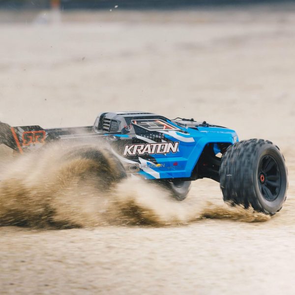 ARRMA RC Truck 1/8 KRATON 6S V5 4WD BLX Speed Monster RC Truck with Spektrum Firma RTR (Transmitter and Receiver Included, Batteries and Charger Required), Blue, ARA8608V5T2 - Image 6