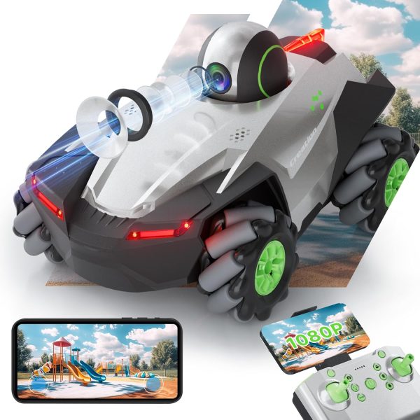 Remote Control Car with Camera for Kids,RC Car with 5G FPV 1080P HD Camera, FPV Car Toys 2 Batteries for 60 Mins Play, Gifts for Kids Boys Girls - Image 2