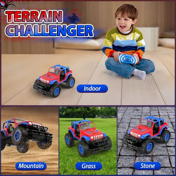 NQD Spider Remote Control Car for Kids, RC Car for Boys, 2.4Ghz Off Road RC Trucks, All Terrain SUV Jeep Toy for Birthday for Kids 3-8 Years Old - Image 5