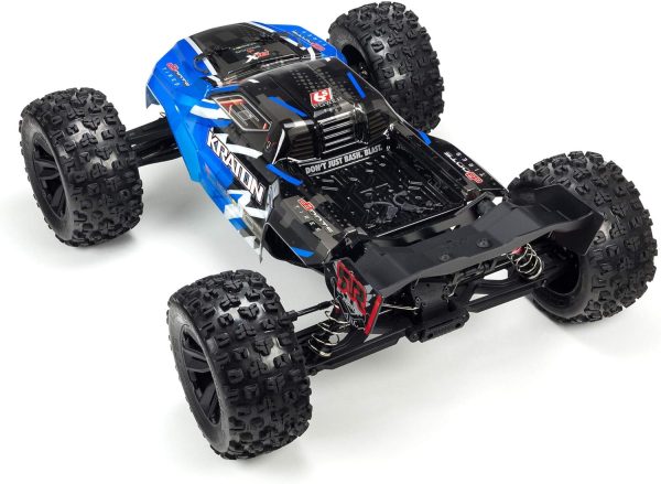 ARRMA RC Truck 1/8 KRATON 6S V5 4WD BLX Speed Monster RC Truck with Spektrum Firma RTR (Transmitter and Receiver Included, Batteries and Charger Required), Blue, ARA8608V5T2 - Image 7