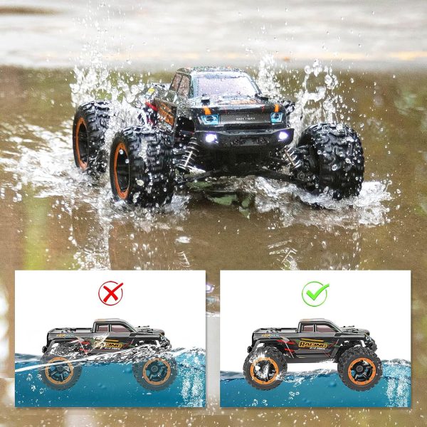 HAIBOXING Remote Control Car 16889, 1:16 Scale 2.4Ghz RC Cars 4x4 Off Road Trucks, Waterproof RTR RC Monster Truck 36KM/H, Toys for Kids and Adults with 2 Batteries 35+ mins Play - Image 5