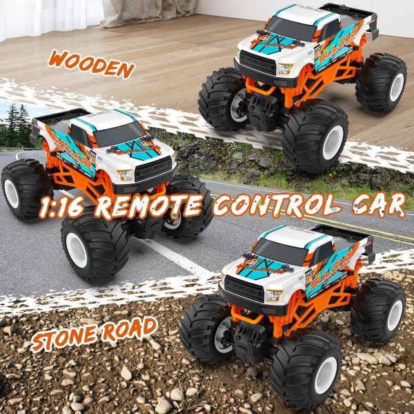 1:16 Scale RC Monster Truck - 2.4GHz All Terrain Car for Kids 4-12, 20 Km/h Off Road RC Truck, Christmas or Birthday Gift - Image 3