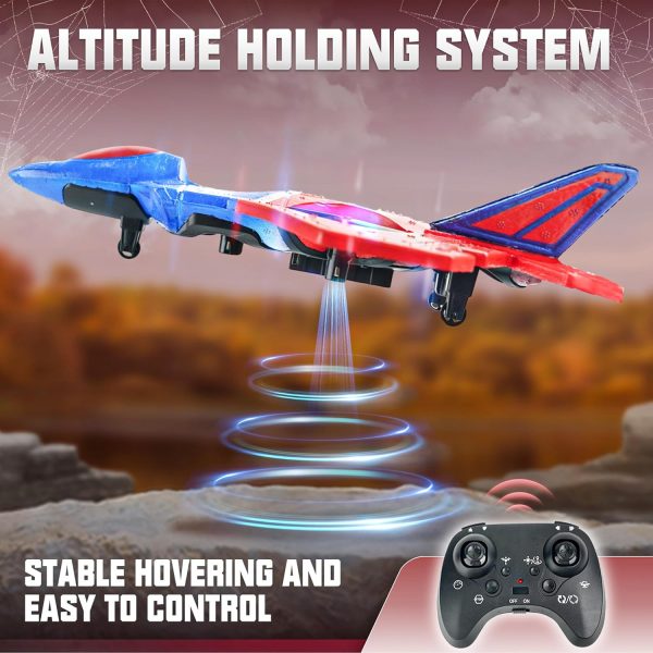 BEZGAR Drones for Kids | 2.4GHZ RC Plane, Spider Toys for Boys, Remote Control Spider, 6-axis Gyro Remote Control Airplane, RC Helicopter, 360° Flip Fighter Jet Toy, Toys for ages 8-13 - Image 6