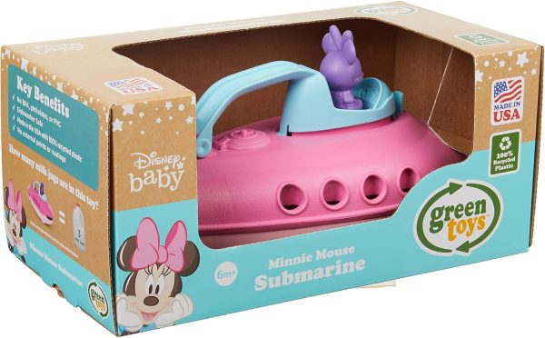 Green Toys Minnie Mouse Submarine - Minnie Pink Top Only - Image 4