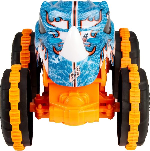 Hot Wheels RC Monster Trucks Rhinomite in 1:24 Scale, Remote-Control Toy Truck, All-Terrain Capabilities with Grip Action Tires, Full-Function RC - Image 5