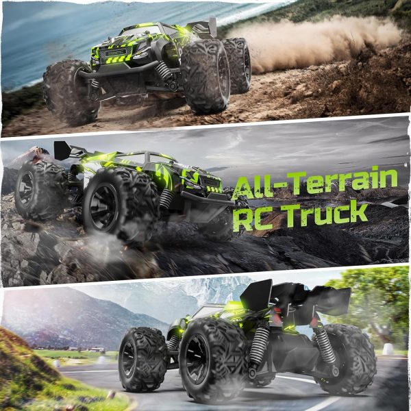 DEERC Remote Control Car, Glowing Eagle RC Cars for Boys Age 8-12 W/ 2 Rechargeable Batteries for 40 Min Play, 2.4Ghz All Terrain Off-Road RC Monster Truck Toys for Kids Birthday Xmas Gift - Image 7