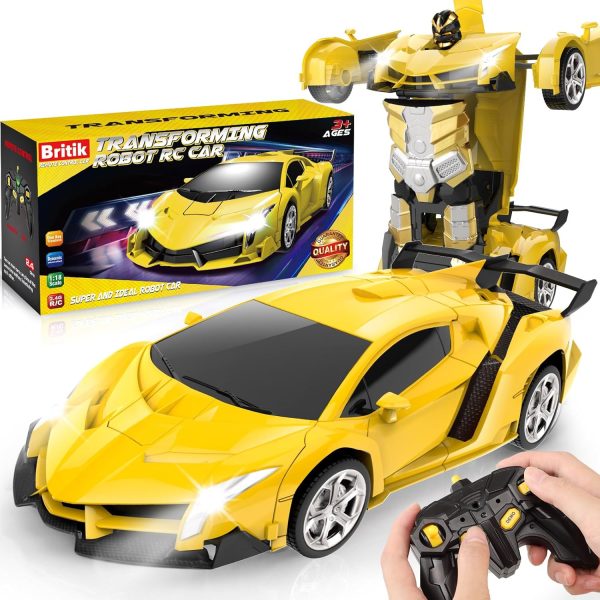 Transform Remote Control Car Toy for Kids 4 5 6 7 8, Remote Control Car for Boys 4-7, Transform Cars for Boys 4-6, Toy Car 5 Year Old Boy, Toys for 3 4 5 6 7 8 9 10 11 12 Years Old Boy - Image 2