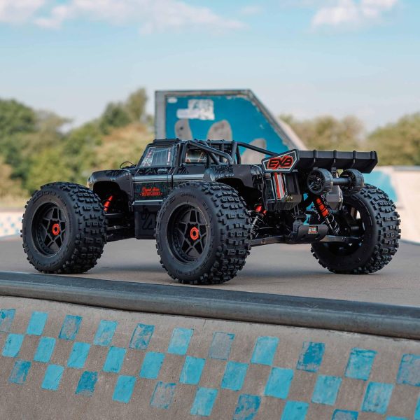 ARRMA RC Truck Outcast 4X4 8S BLX 1/5 Stunt Truck Black RTR(Transmitter and Receiver Included, Battery and Charger Not Included) ARA5810V2T1 - Image 9