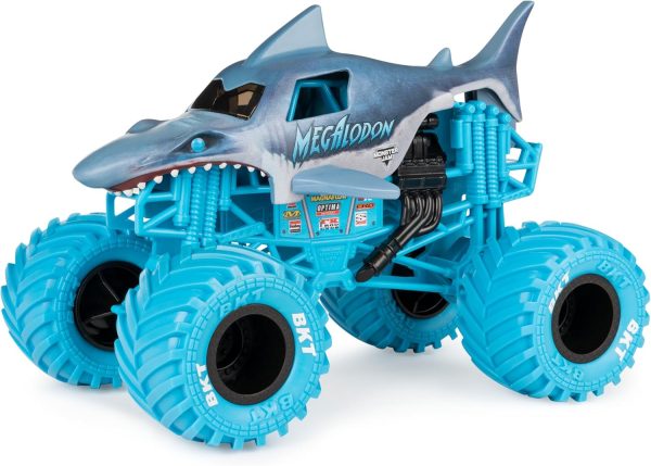 Monster Jam, Official Megalodon Monster Truck, Collector Die-Cast Vehicle, 1:24 Scale - Image 3