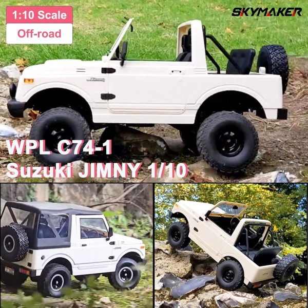 Skymaker New WPL C74-1 1/10 Scale Suzuki Jimny RTR Trail Crawler with Openable Doors Detachable Roof and Windows 4x4 Off-Road RC Trucks(Pack with Foam Box) - Image 3