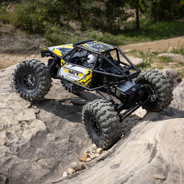 Axial RC Truck UTB18 Capra 4WS 1/18th 4x4 RTR (Comes with Everything Needed to Run), Yellow, AXI-1750T2 - Image 5