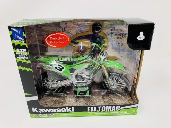 Kawasaki KX 450 #3 Eli Tomac Factory Racing 1/12 scale Diecast Motorcycle Model by New-Ray - Image 5