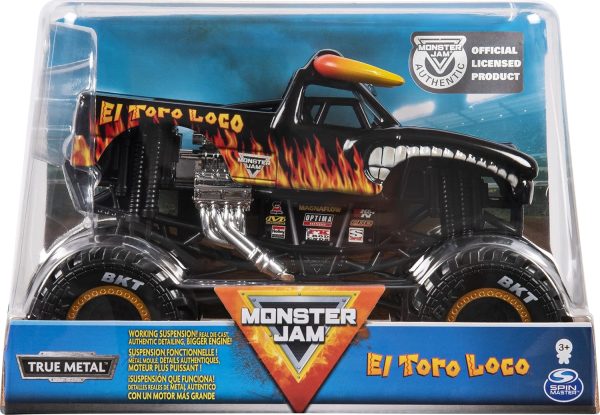 Monster Jam, Official El Toro Loco Monster Truck, Die-Cast Vehicle, 1:24 Scale - Image 2